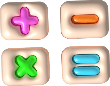 3D illustration Calculator symbol icon png