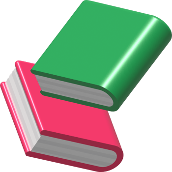 3D illustration Book symbol icon png