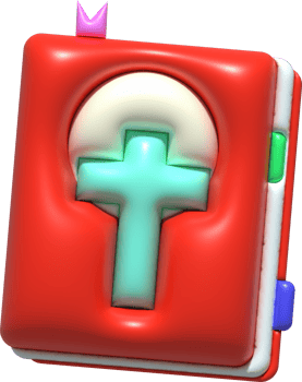 illustration 3D , a book with a cross-shaped cover. bible book christianity png