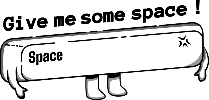Give Me Some Space, Space and Astronaut Typography Quote Design for T-Shirt, Mug, Poster or Other Merchandise. png