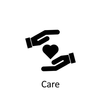 Friendship, care vector icon