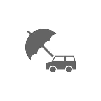 Insurance, auto, car, vehicle vector icon