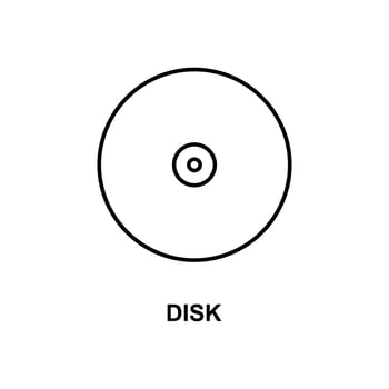 cd disk vector icon