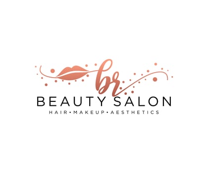 Initial BR feminine logo collections template. handwriting logo of initial signature, wedding, fashion, jewerly, boutique, floral and botanical with creative template for any company or business. vector