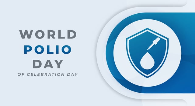World Polio Day Celebration Vector Design Illustration for Background, Poster, Banner, Advertising, Greeting Card