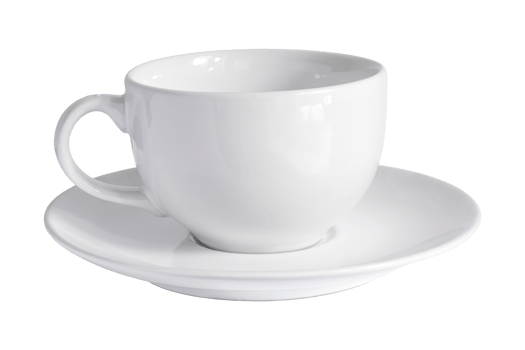 White coffee cup, ceramic cup, isolated on transparent background, one cup png