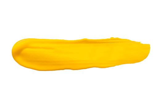 yellow brush isolated on transparent background yellow watercolor,png. png