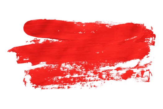 red brush isolated on transparent background red watercolor,png png
