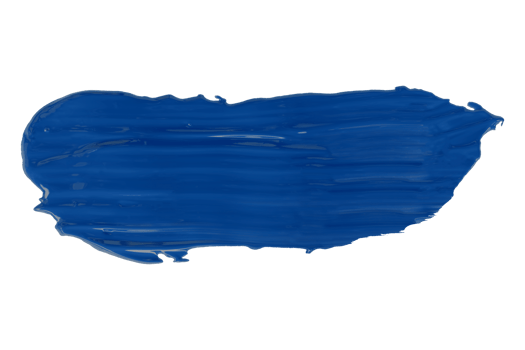 shiny blue brush isolated on transparent background blue watercolor png