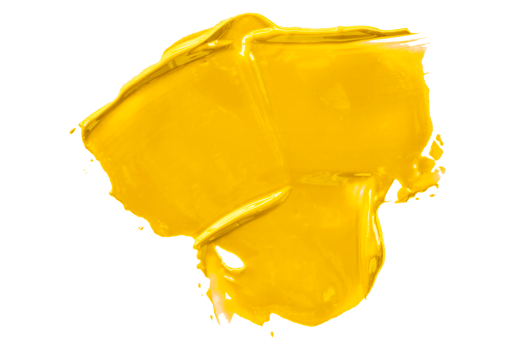 shiny yellow brush isolated on transparent background yellow watercolor png