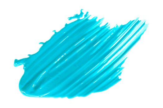 light blue shiny brush isolated on transparent background light blue watercolor png