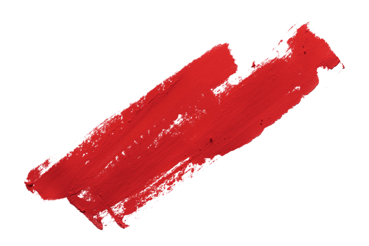 red brush isolated on transparent background red watercolor,png png