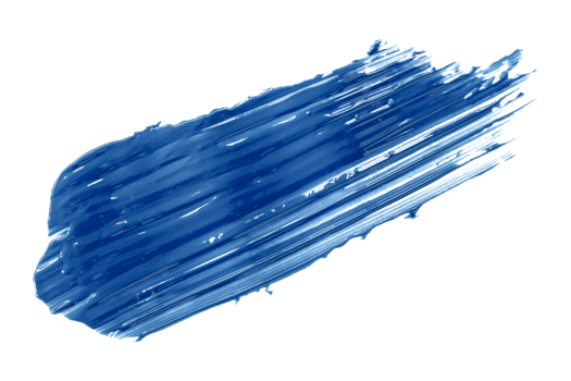 shiny blue brush isolated on transparent background blue watercolor png