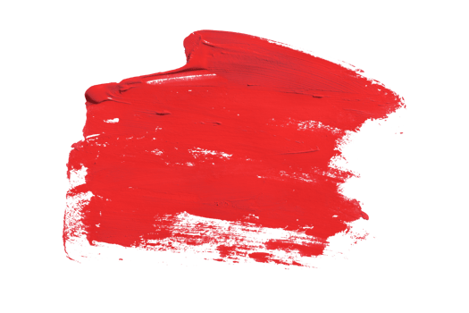red brush isolated on transparent background red watercolor,png png