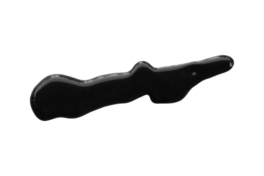 Black brush isolated on transparent background png
