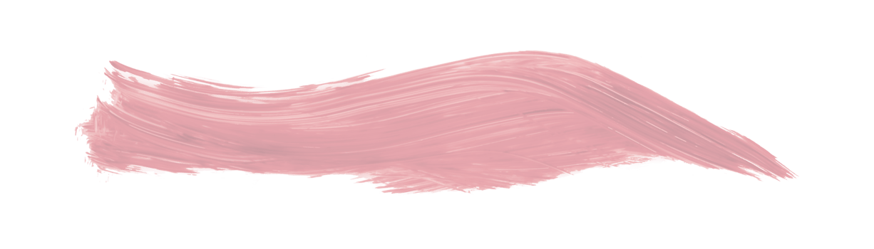 Shiny pink brush isolated on transparent background. pink watercolor png