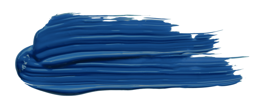shiny blue brush isolated on transparent background blue watercolor png