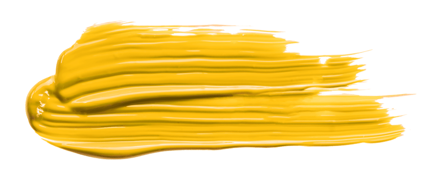 yellow brush isolated on transparent background yellow watercolor,png. png