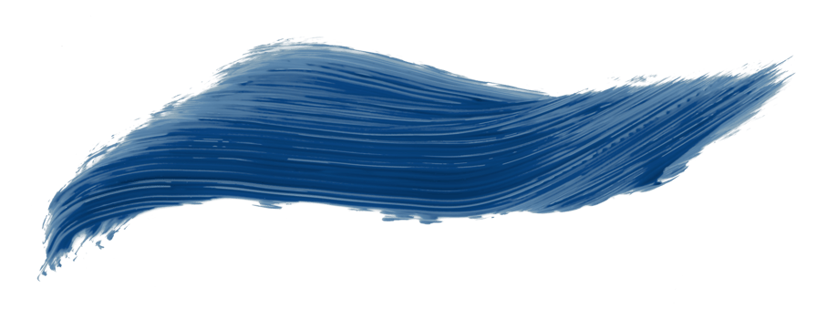 shiny blue brush isolated on transparent background blue watercolor png