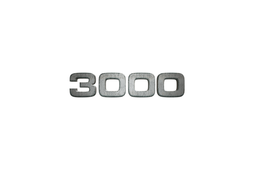 3000 subscribers celebration greeting Number with star wars design png