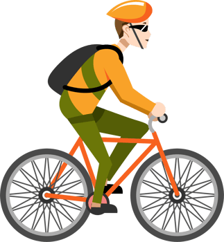 Bicycle riding png graphic clipart design