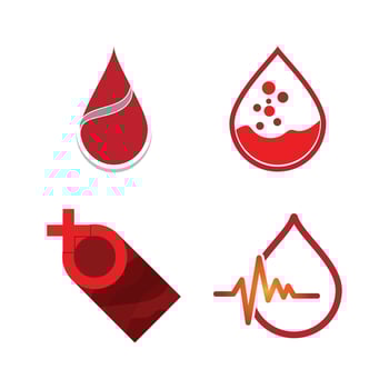 Blood illustration logo vector