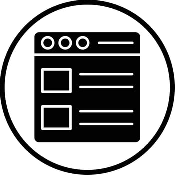 Webpage Vector Icon Design