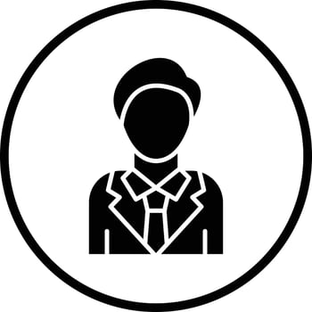 Groom Vector Icon Design