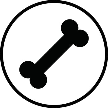 Bone Vector Icon Design