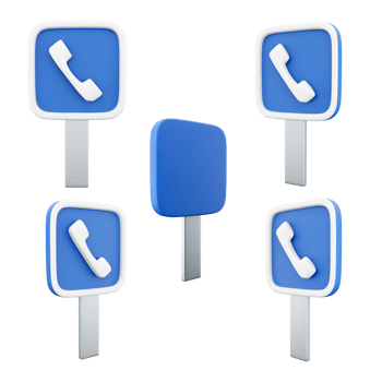 3d rendering telephone road sign different positions icon set, 3d render road sign concept icon set. Telephone. png