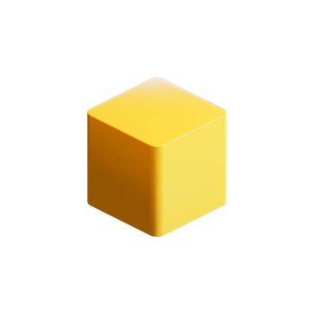 Cube 3D Render Design Element png