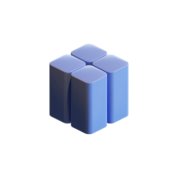 Cube 3D Render Design Element png