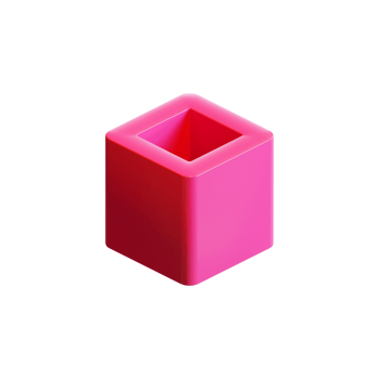 Cube 3D Render Design Element png