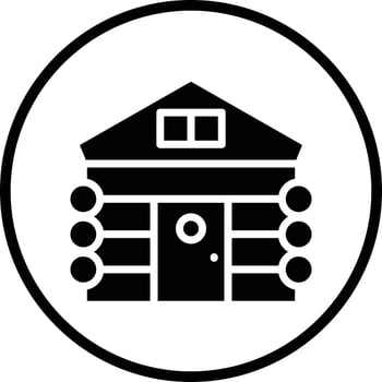 Cabin Vector Icon Design