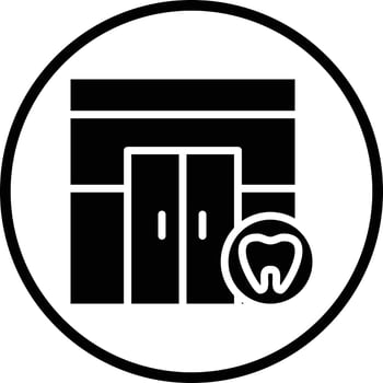 Dental Clinic Vector Icon Design