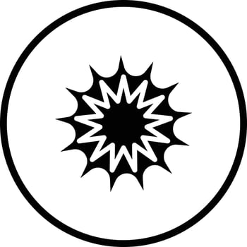 Explosion Vector Icon Design