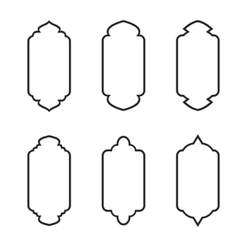 Islamic Frame Line Vector Arts