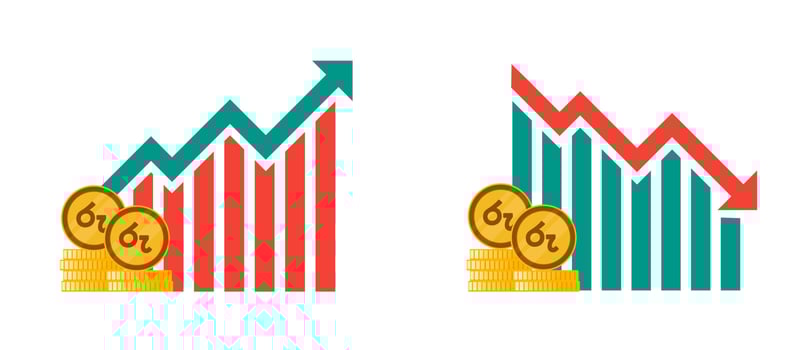 Sri Lankan Rupee Currency Fluctuation Illustrations vector