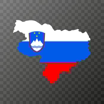 Upper Carniola map, region of Slovenia. Vector illustration.