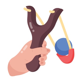 Trendy Slingshot Concepts vector