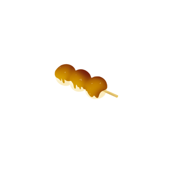 Dango brown sugar dessert png