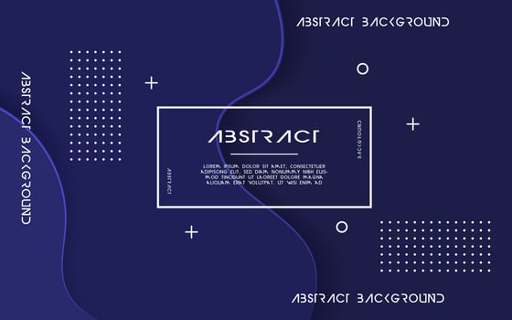 abstract blue color paper cut background banner design vector