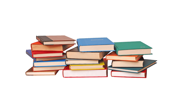 Alot of  books illustration png