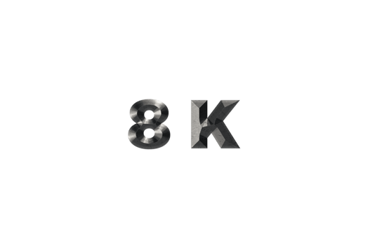 8 k subscribers celebration greeting Number with elegant design png