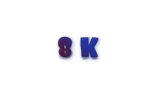 8 k subscribers celebration greeting Number with ink design png