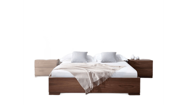 bed with pillows png