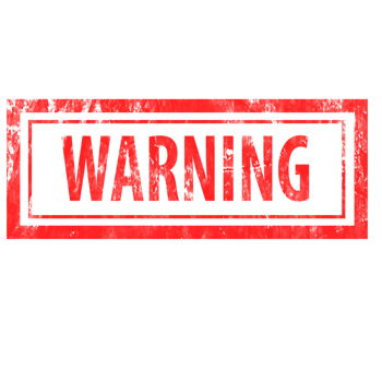 Warning Red Ink Stamp png