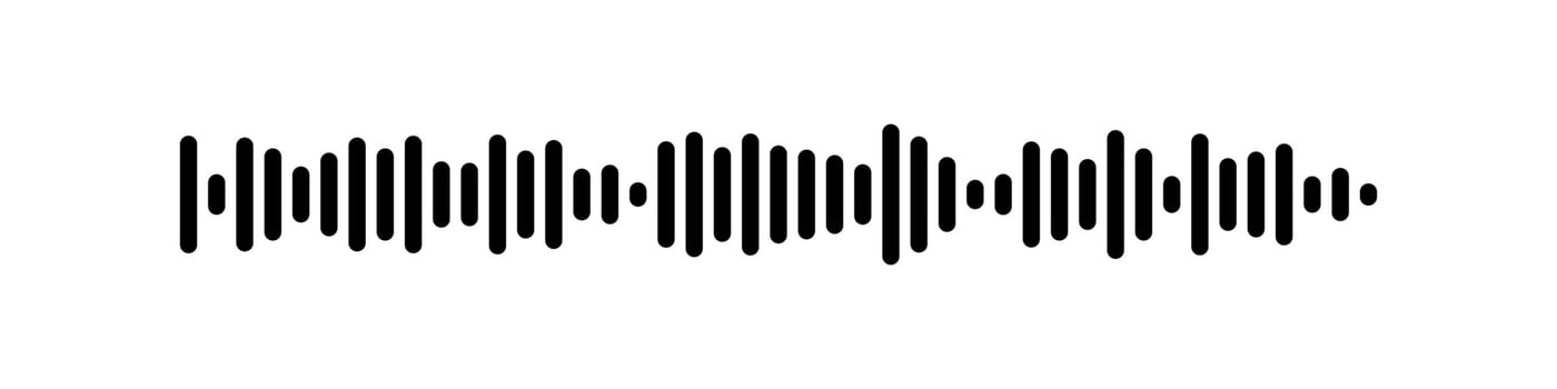Sound waves message set. Voice audio messages collection. Spectrum noise graphic. Vector isolated illustration