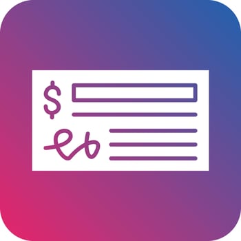 Cheque Icon Vector Design