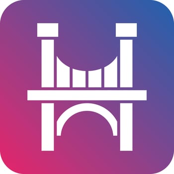 Bridge Icon Vector Design